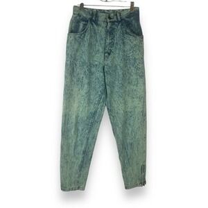 Vintage Que Pasa Acid Wash Jeans Womens Size 9 80s 90s Grunge Indie Sleaze Denim